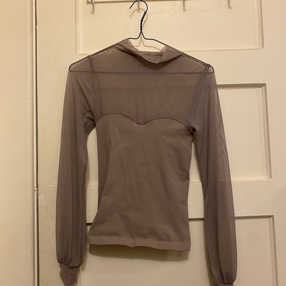 Free People Mesh Turtleneck - Picture 3 of 3